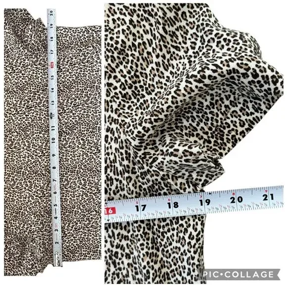 Jenni Kayne Leopard Print T Shirt Dress Mini Casual Oversized Animal Size XS - Picture 13 of 16